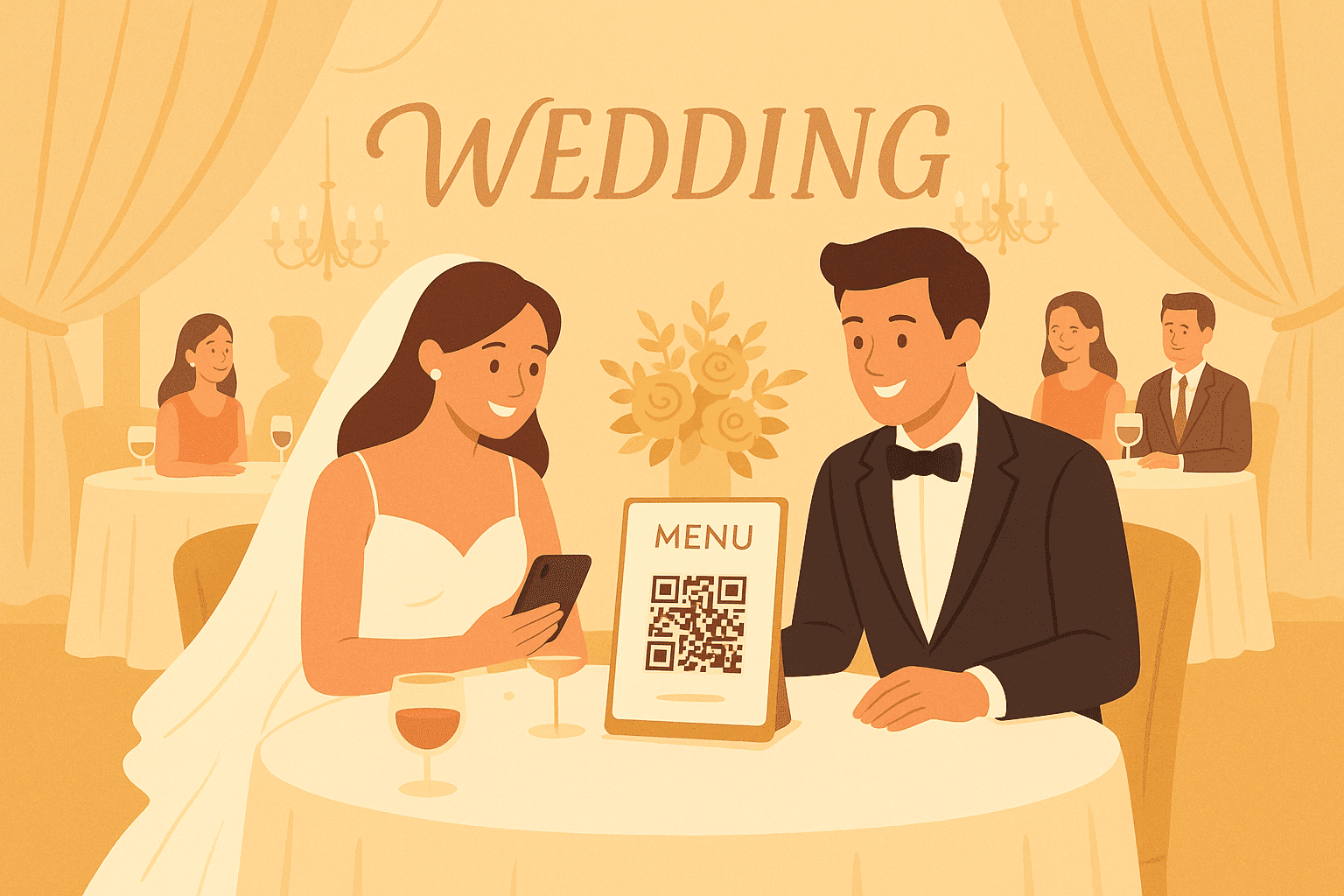 أسرار تصميم قائمة طعام رقمية رومانسية عبر رمز QR لحفلات الزفاف: زيادة الإيرادات، تحسين سير العمل، وترك انطباع لا يُنسى